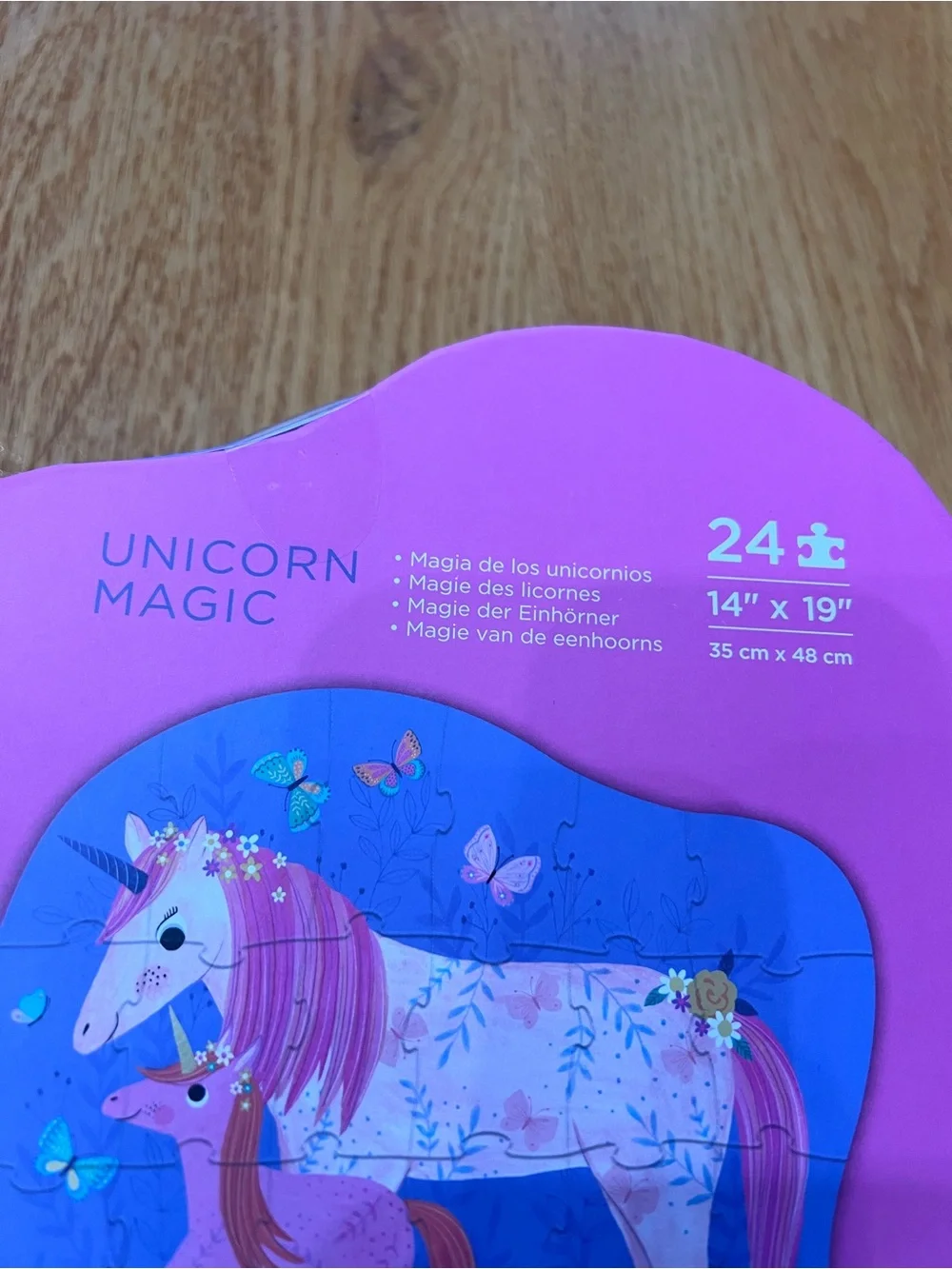 Crocodile Creek Unicorn Magic 24-Piece Puzzle - Pink & Purple